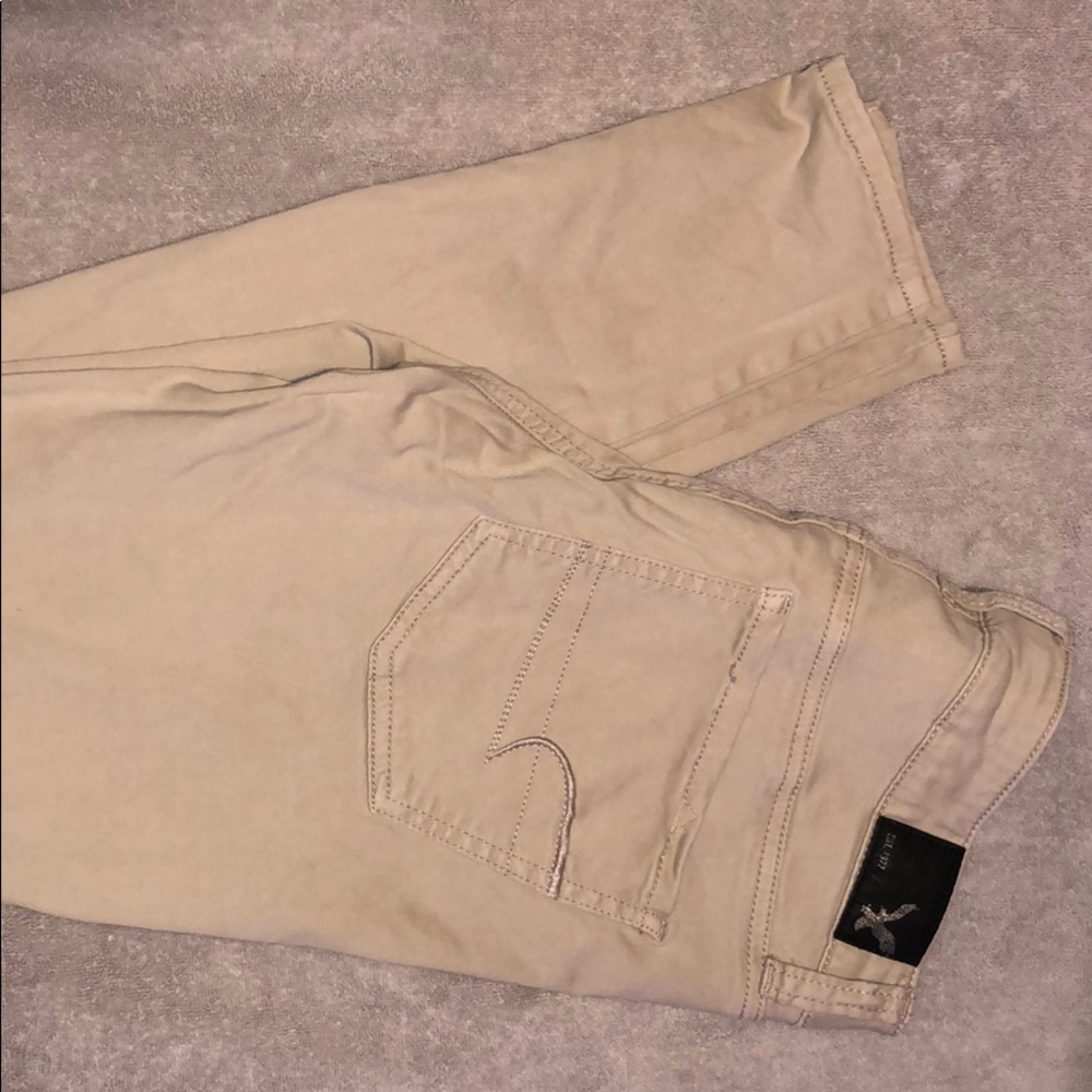 Khaki American eagle super stretch jegging